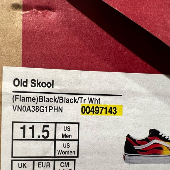 Vans, Old Skool, VN0A38G1PHN, Flames - Picture 3 of 12